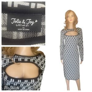 New!Jolie&Joy black/white womens dress size XL
